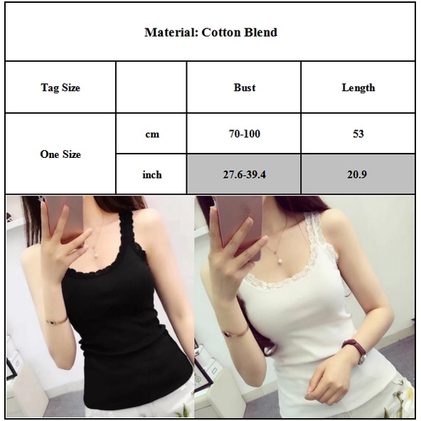 Áo Hai Dây Cổ Tròn Phối Ren Màu Sắc Quyến Rũ Thời Trang Mùa Hè Cho Nữ | BigBuy360 - bigbuy360.vn