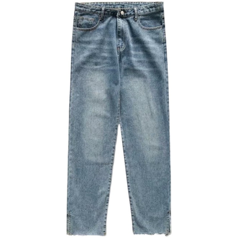 Quần Jeans Ống Rộng Thời Trang Xu Hướng Hàn Quốc Cho Nam Và Nữ