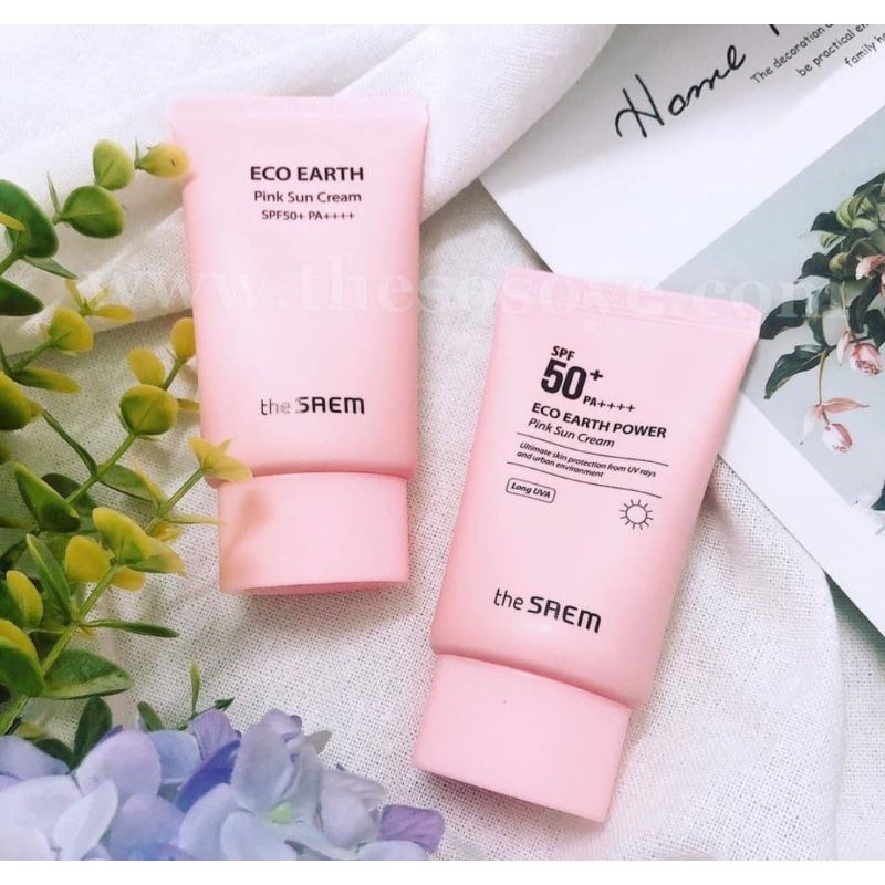 [Version 2020] The SAEM Eco Earth Power Pink Sun Cream Kem Chống Nắng Hồng phiên bản mới 50 ml - KCN The Saem Saem Hồng | BigBuy360 - bigbuy360.vn