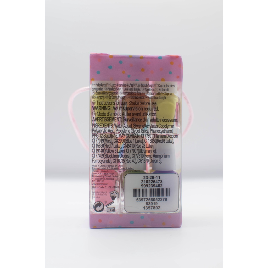 Set sơn móng tay hữu cơ Primark cho bé