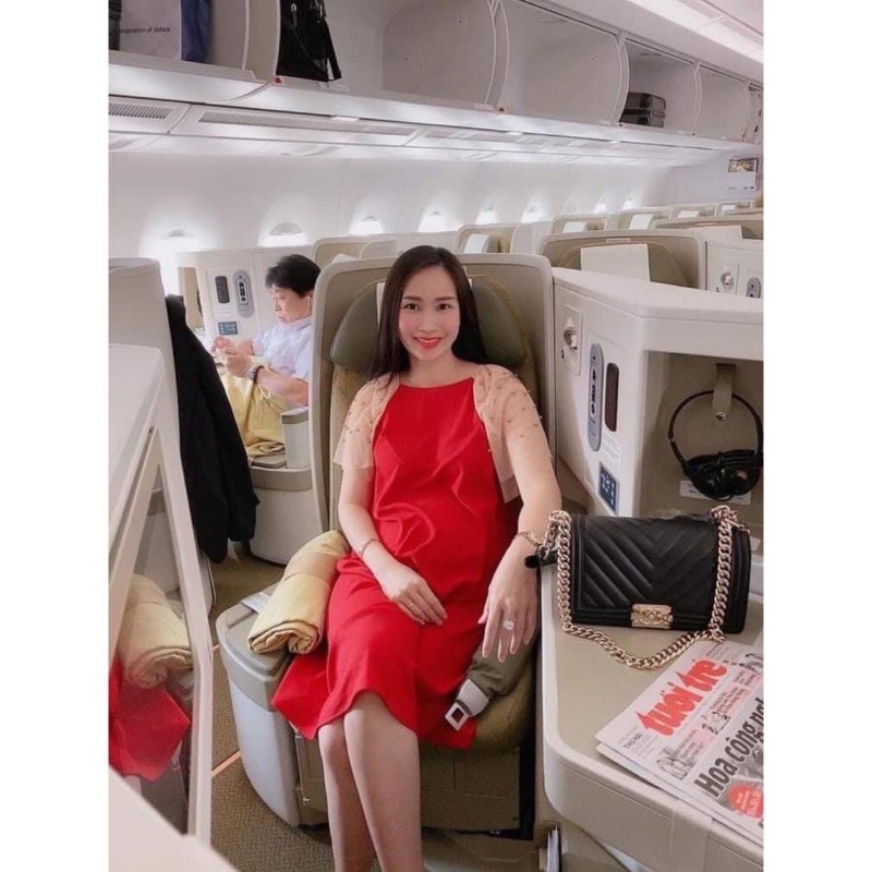 Váy đầm bầu LuxMom mặc dự tiệc sang chảnh cho mẹ bầu từ 45kg đến 75kg | BigBuy360 - bigbuy360.vn