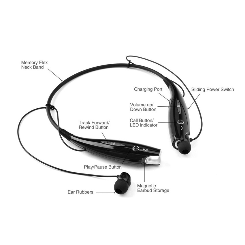 Tai nghe Bluetooth 4.0 đeo cổ HBS-730 phong cách thể thao