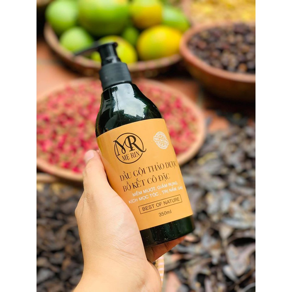  Dầu gội bồ kết cô đặc, hỗ trợ giảm gàu, hỗ trợ ngăn rụng tóc sau sinh mẹ Rin handmade | BigBuy360 - bigbuy360.vn