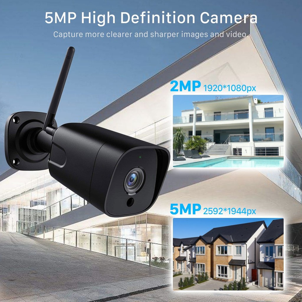 [ICSee] Camera ngoài trời không dây 5MP 2MP chống nước chuẩn H.265 báo động phát hiện con người, đàm thoại 2 chiều ONVIF