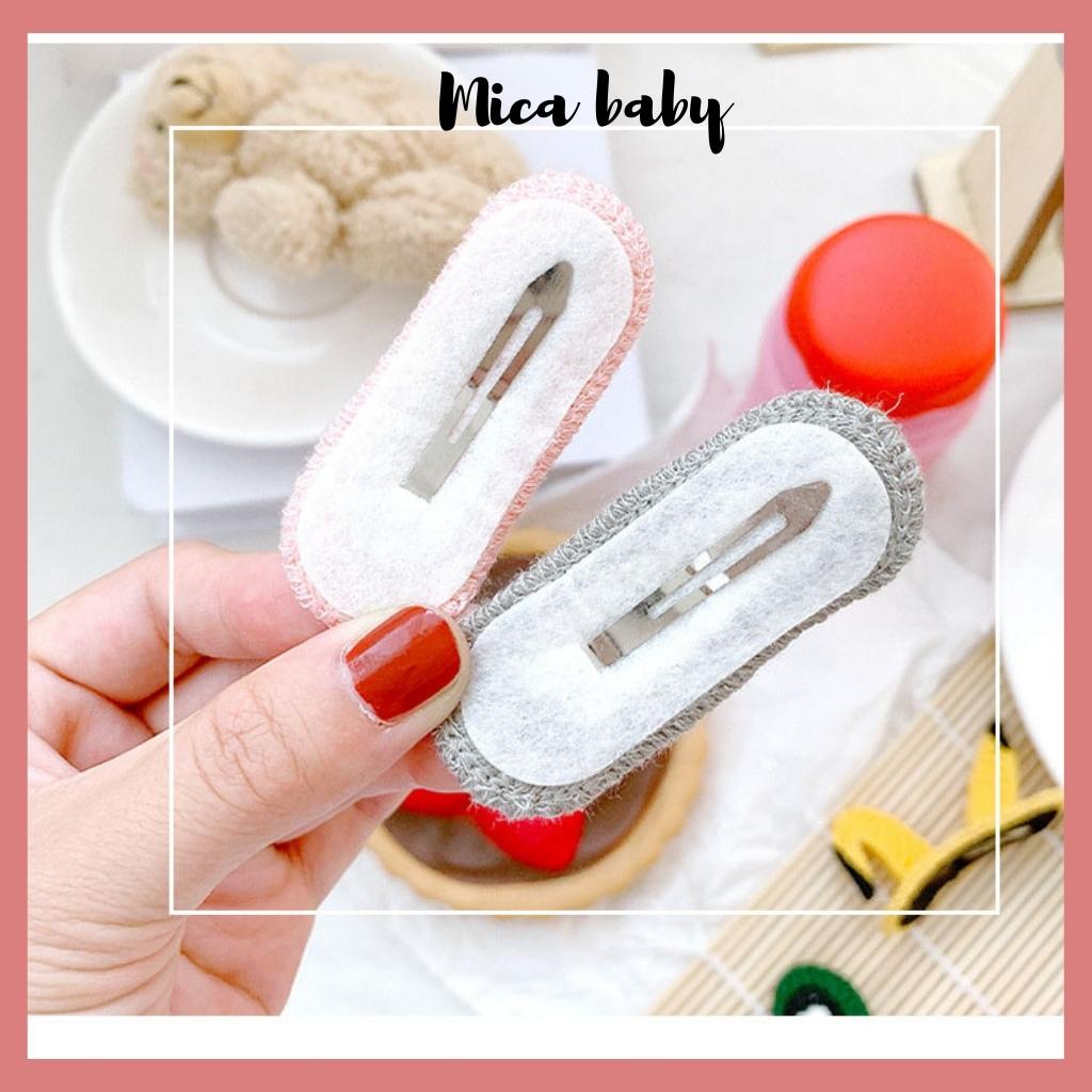 Kẹp tóc len hình tai thú dễ thương cho bé Mica baby