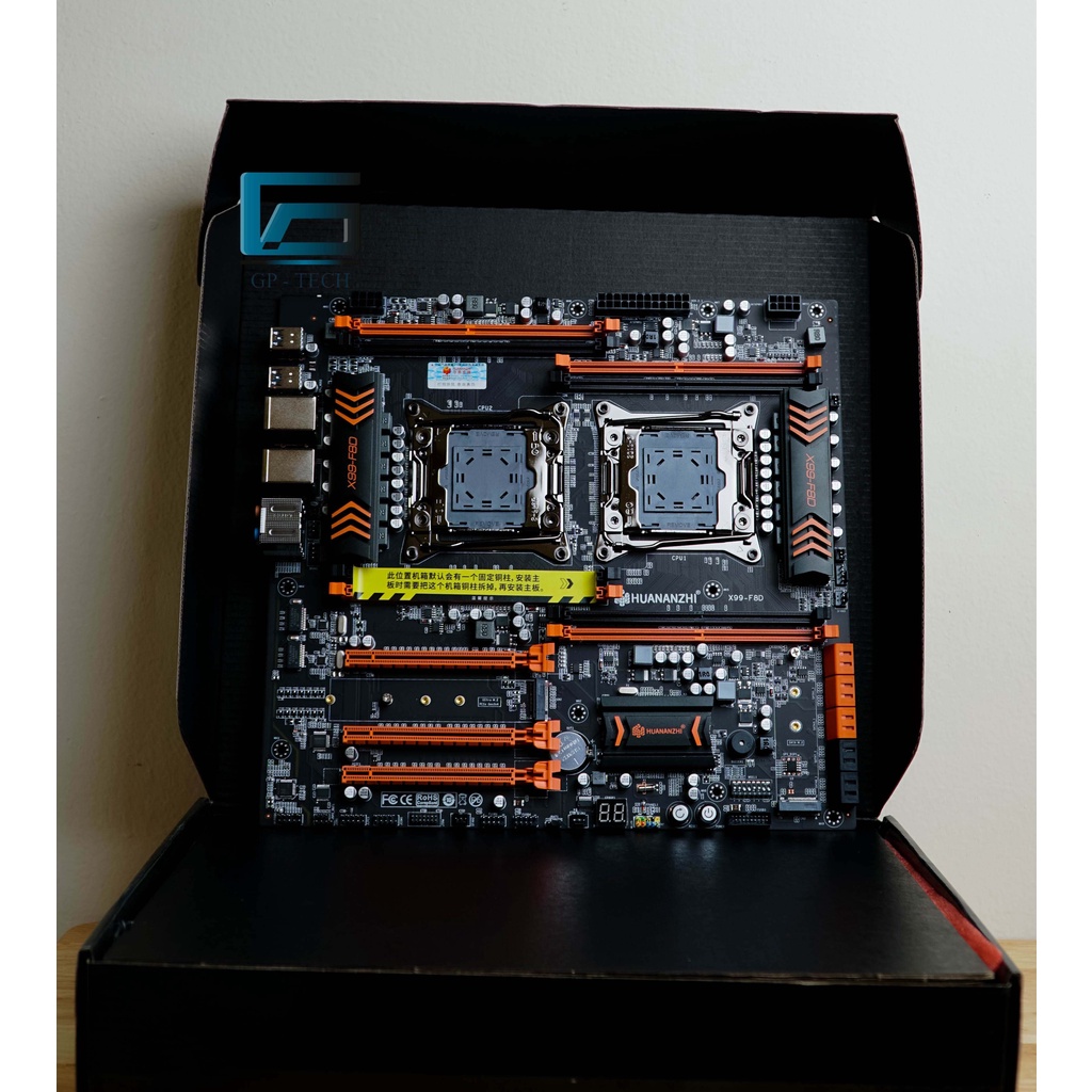 [Mã 99ELHA giảm 7% đơn 300K] Mainboard HUANANZHI X99 F8D chạy Dual 2 Cpu Xeon 8 Khe DDR4