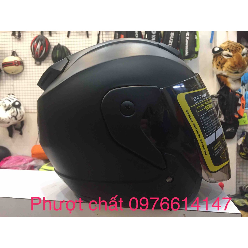 Nón 3 phần 4 Bopa có kính cao cấp