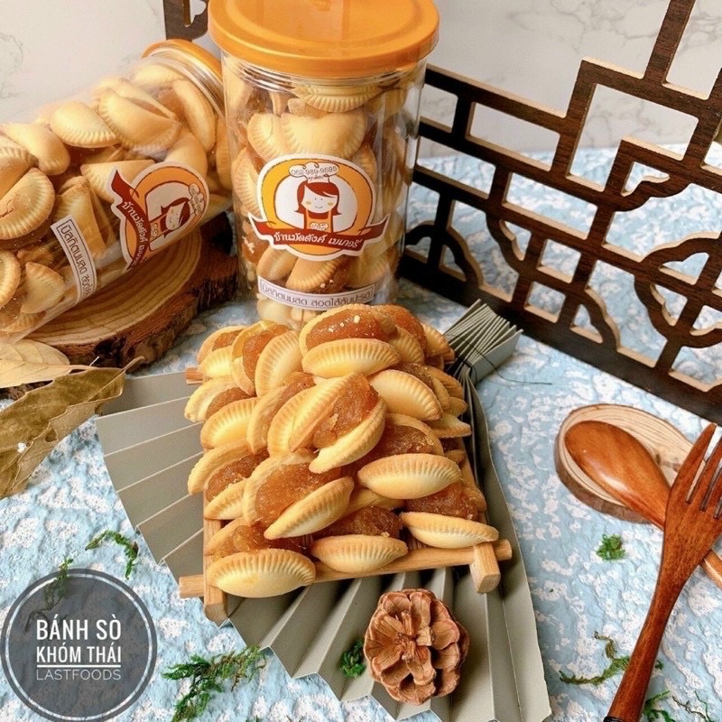 BÁNH SÒ KHÓM THÁI LAN KẸP NHÂN DỨA HŨ 350GR