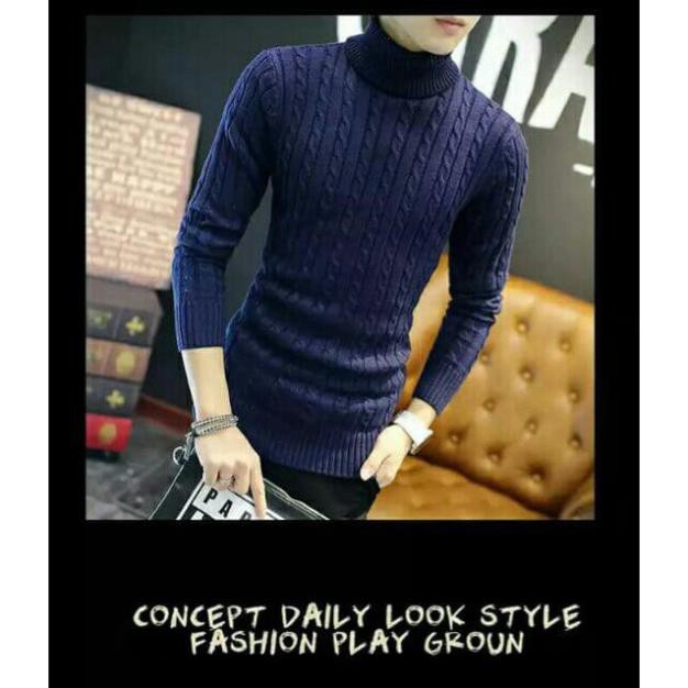 Áo Len Cổ Lọ Nam,Chất Liệu Len Thừng Đan Phối Dày Dặn Dáng Vừa Phù Hợp với cả nam và nữ | BigBuy360 - bigbuy360.vn