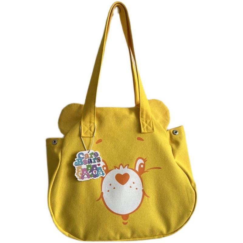 Túi tote Đeo Vai Bằng Vải Canvas In Hình Hoạt Hình Nhật Bản Và Hàn Quốc Cho Nữ