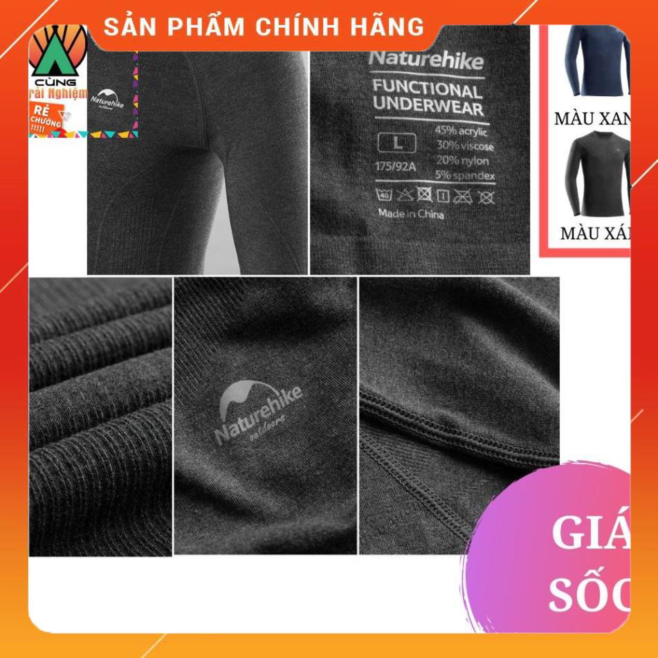 Áo Giữ Nhiệt Sinh Nhiệt HEATMAX Nam Thu Đông NHANH KHÔ Và Khóa Nhiệt Cực Nhanh NatureHike NH19FS023
