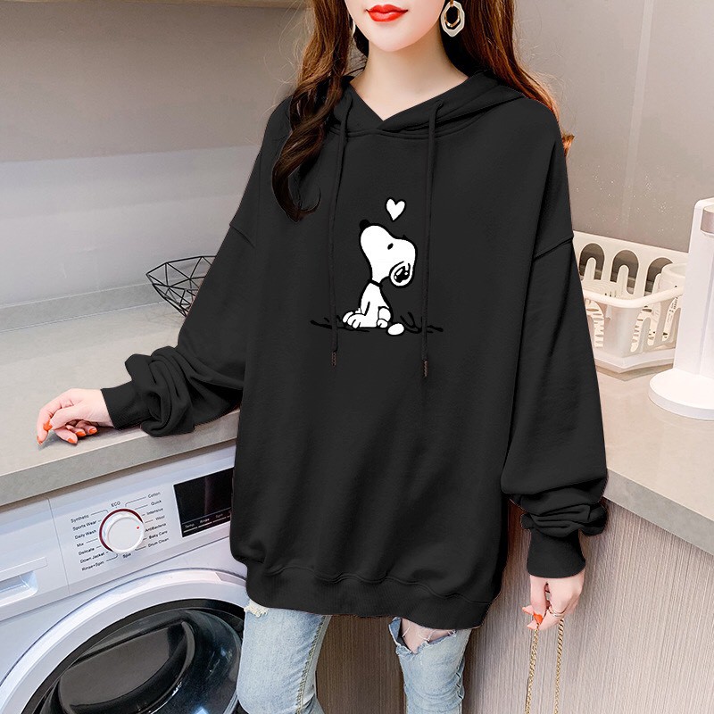 Áo khoác hoodie 194SHOP vải nỉ co dãn, dày dặn mềm mịn form rộng - Cún