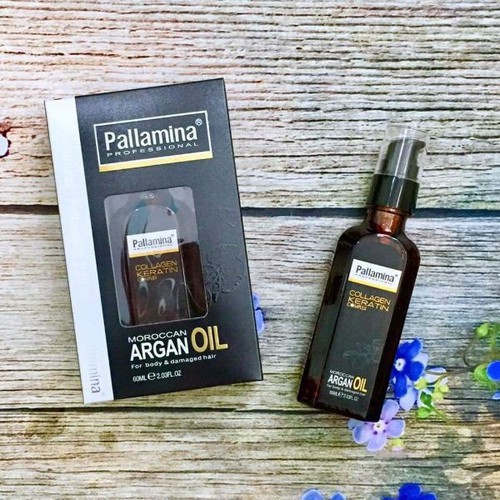 [PALLAMINA] [CHÍNH HÃNG] Dầu Dưỡng Tóc Pallamina Argan Hair Oil Collagen & Keratin Italy 60ml CAM KẾT CHÍNH HÃNG Ạ!