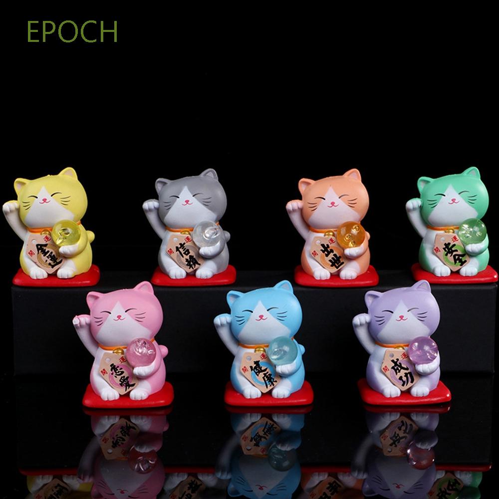 EPOCH Đồ trang trí Mèo May Mắn 3d Trang Trí Đáng Yêu