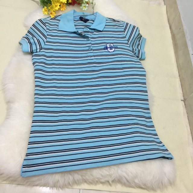 Áo thun cá sấu sọc