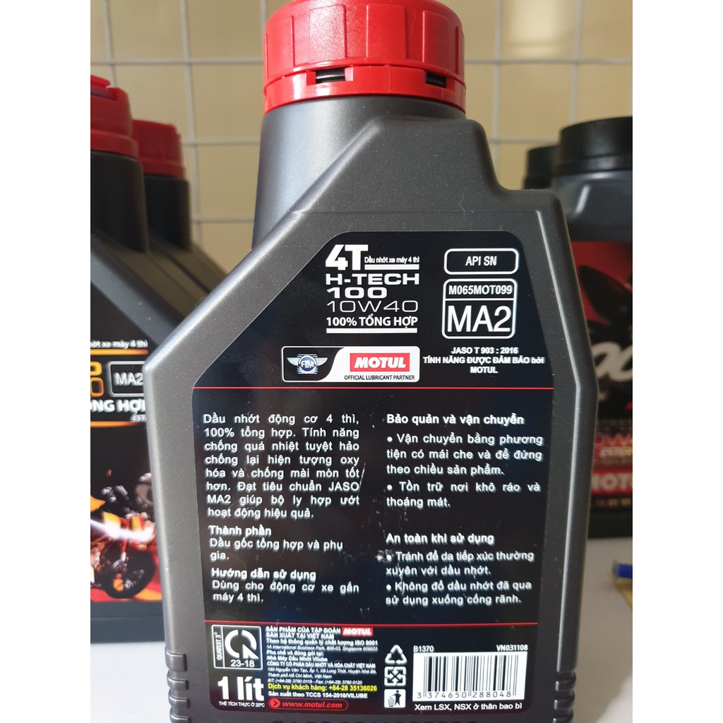 Nhớt Motul 7100 10w50 full tổng hợp dành xe số, xe côn, pkl