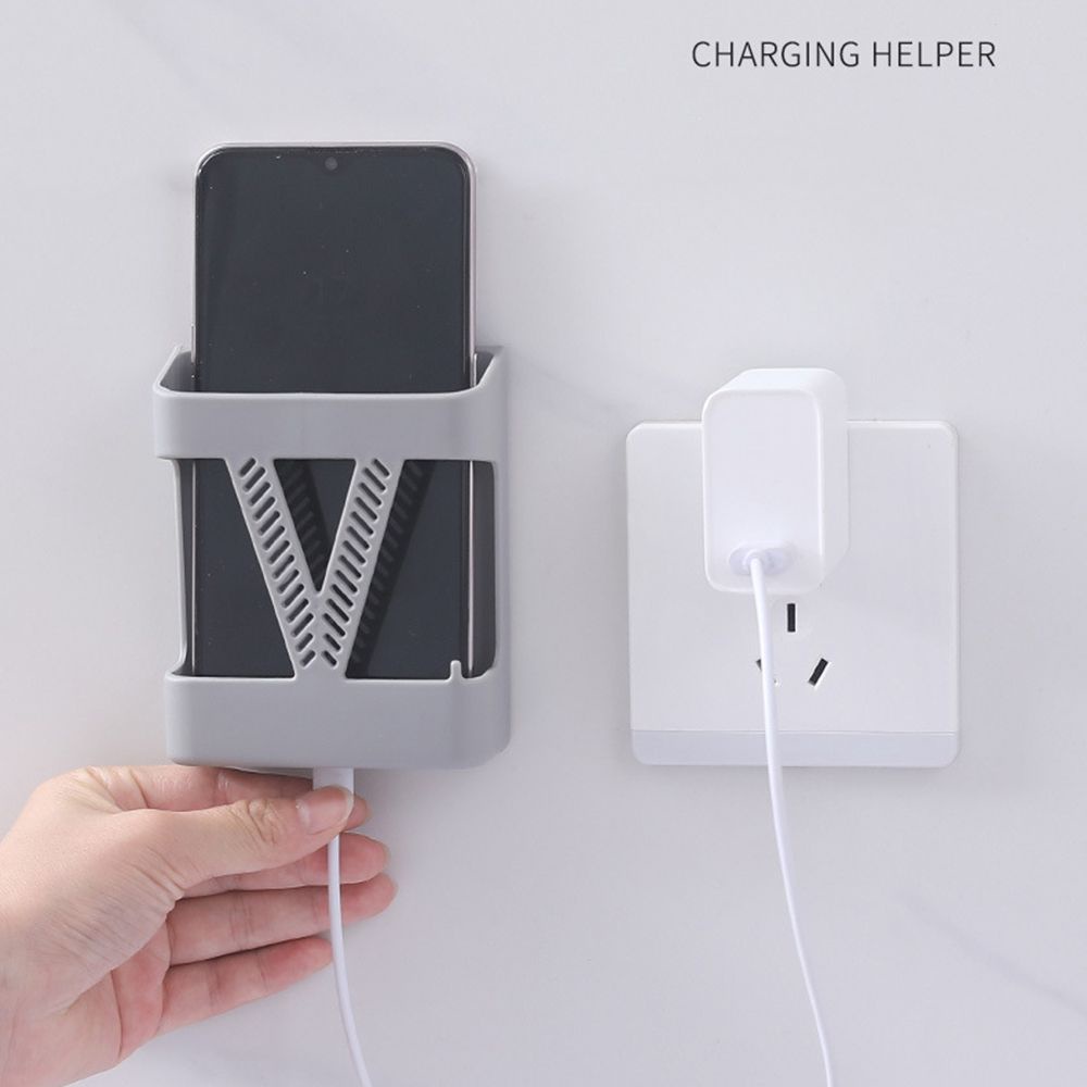 SHOUHOU Wall Mounted Organizer Box Remote Control Air Conditioner Colorful Storage Case Mobile Phone Plug Holder