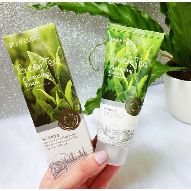[CAM KẾT CHÍNH HẢNG]Sữa Rửa Mặt 3W Clinic Hàn Quốc 100ml, Lúa Mạch, Trà Xanh, Than Hoạt Tính, Collagen Làm Trắng Da | BigBuy360 - bigbuy360.vn