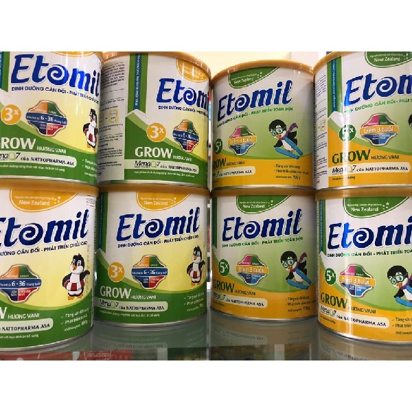 Sữa Bột Etomil 3x Grow Lon 700gr - Tăng Cường Phát Triển Chiều Cao Dễ Uống