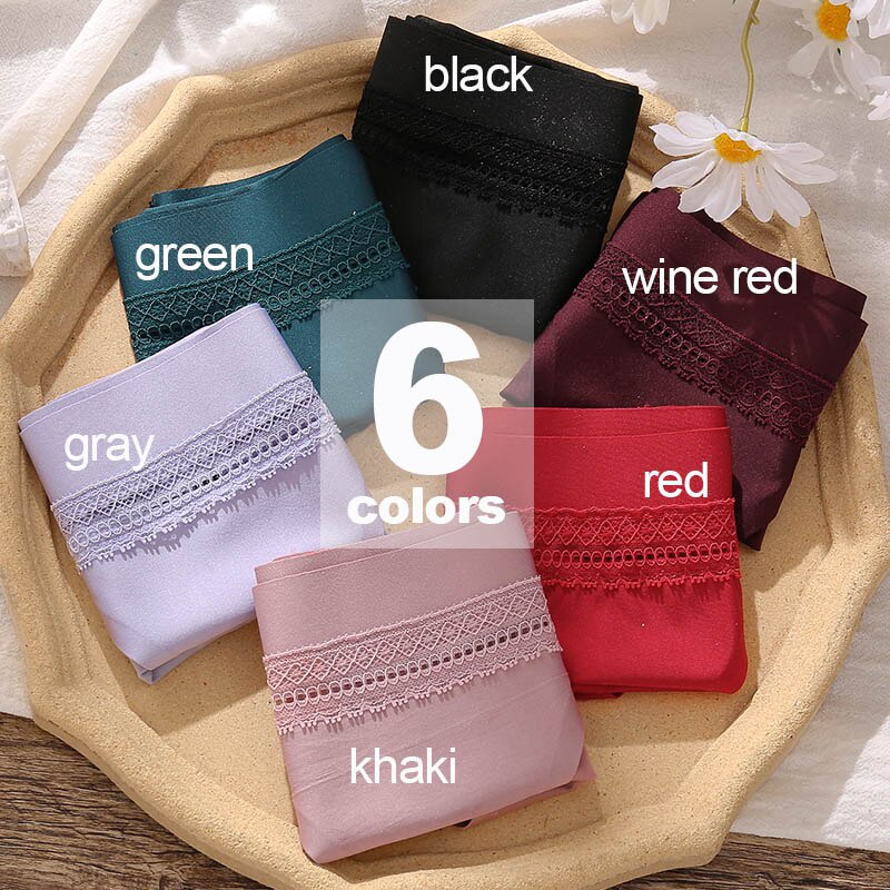 Cute Byte Quần Lót Ren Không Đường May Màu Trơn Dễ Thương Cho Nữ