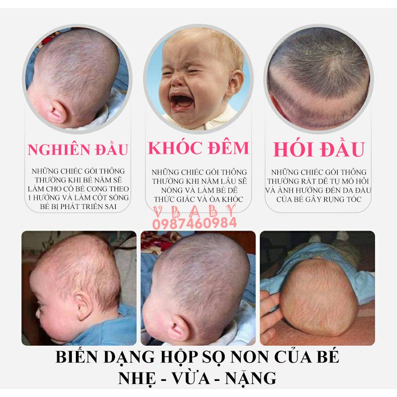 Gối cao su non chống móp đầu V-Baby G2 ( Hàng cao cấp )