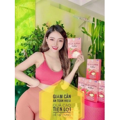 THẠCH TÁO HỖ TRỢ GIẢM CÂN DA APPLE SLIM 10 GÓI -  1 hộp 10 gói x 25gr - Hàng Chính Hãng