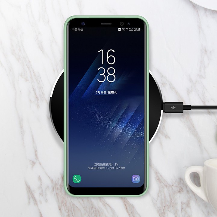 Ốp lưng chống bẩn Samsung Galaxy S8 & S8 Plus - Viền nhựa dẻo - Bên trong có lớp nhung bảo vệ