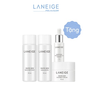 Bộ quà tặng dưỡng trắng và dưỡng ẩm Laneige White Dew 67ml