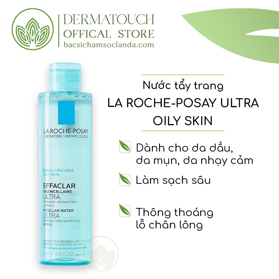 Nước tẩy trang cho da dầu La Roche-Posay Micellar Water Ultra Oily Skin