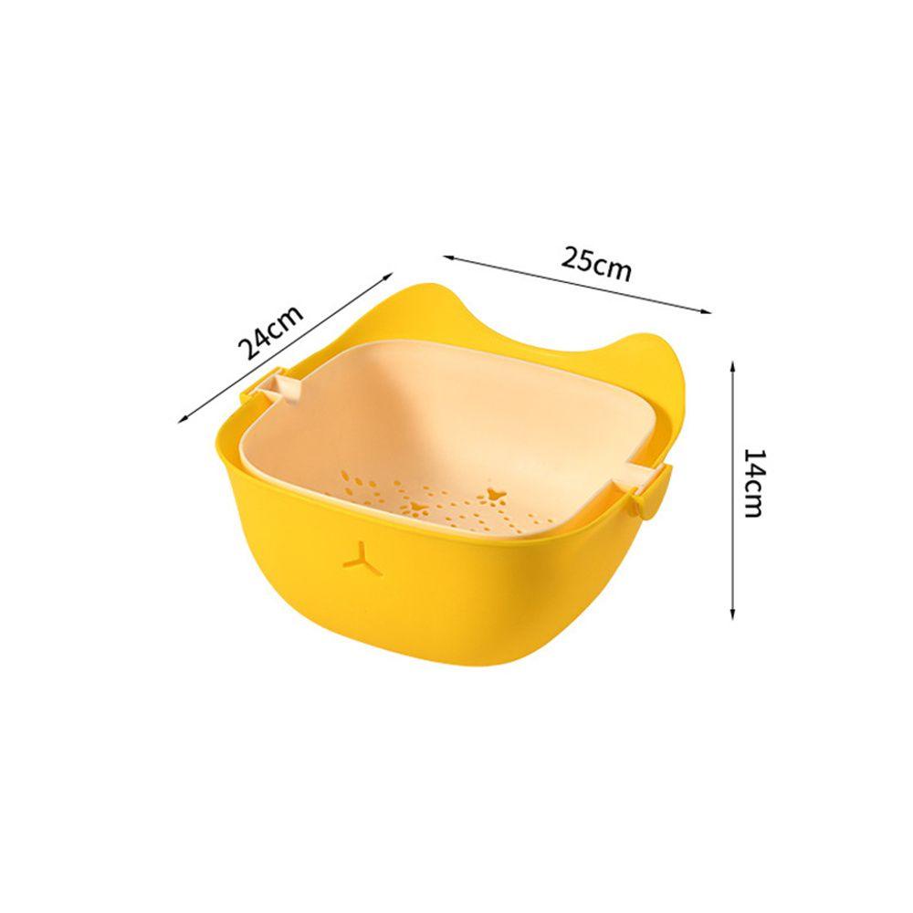 Rổ Hai Lớp Ráo Nước Đựng Đồ Dùng Nhà Bếp Tiện Dụng