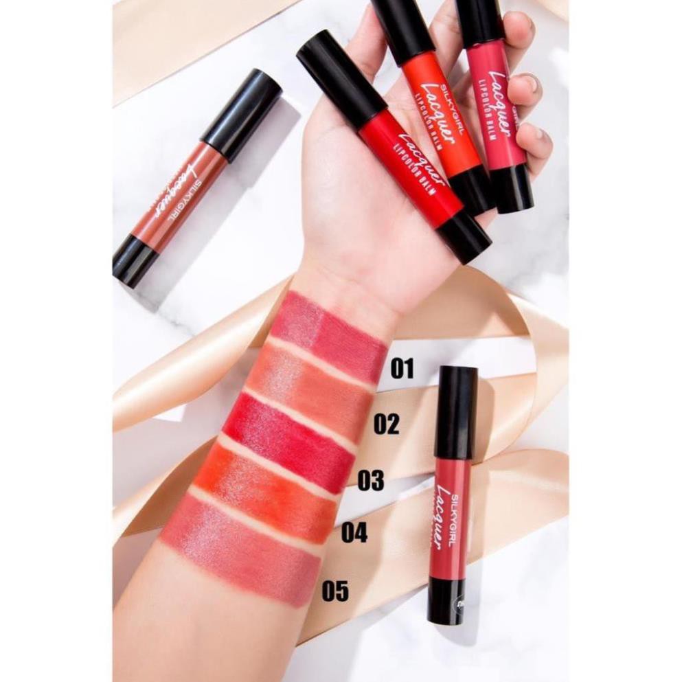 (Sẵn) Son Dưỡng Có Màu SILKYGIRL Lacquer Lip Color Balm