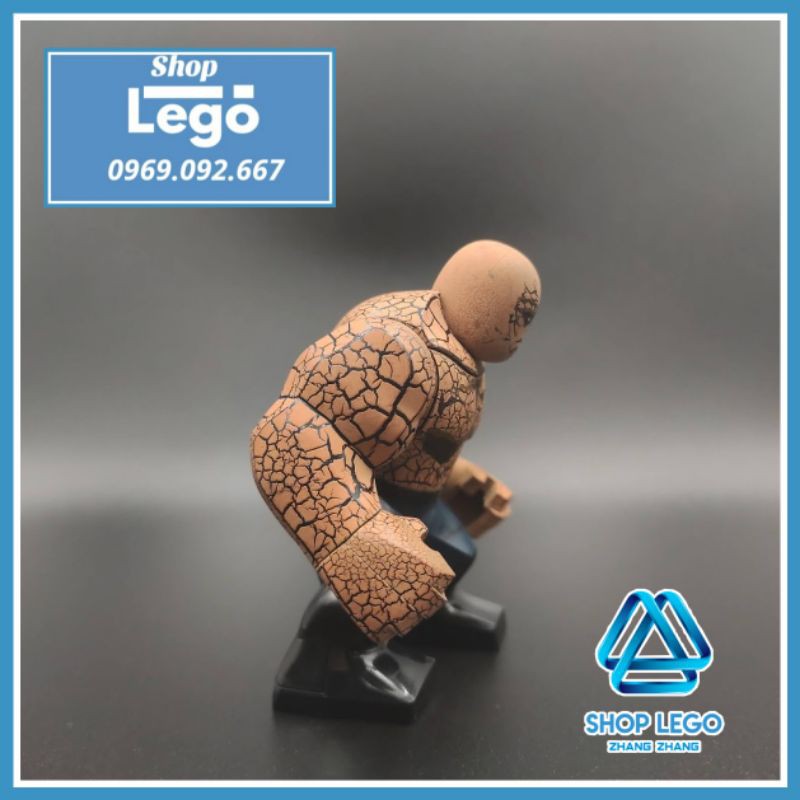 Xếp hình Người đá The Thing trong Fantastic 4 siêu anh hùng DC Lego Minifigures Xinh XH1421