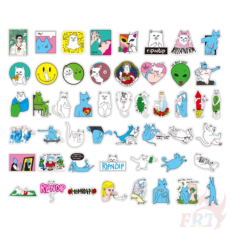 ❉ RipNDip Series 02 Arts Series Stickers ❉ 50Pcs/Set Luggage Laptop Skateboard Doodle Stickers