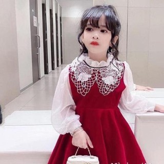 váy nhung dạ tiệc bé yêu
