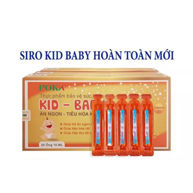 Siro ăn ngon Kid Baby,trẻ hết biếng ăn,phát triển toàn diện,ko táo bón