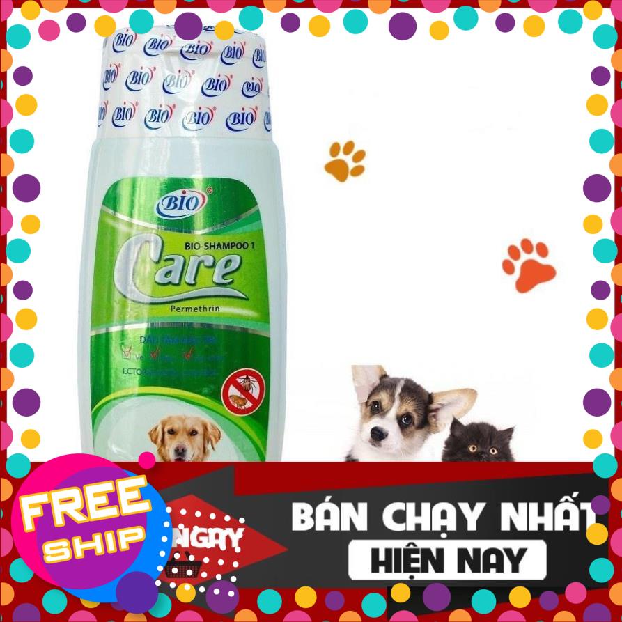 TRUMPETSHOP1990 Sữa Tắm Bio Care tri ve, bọ chét Khử Mùi Chó Mèo 150ml