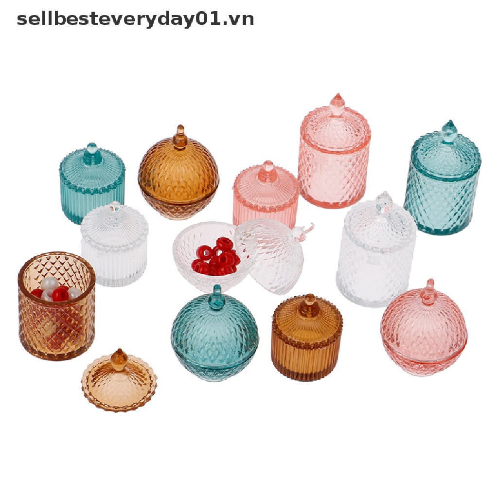 Set 3 Hũ Kẹo Trong Suốt Đồ Chơi Búp Bê Tỉ Lệ 1: 12