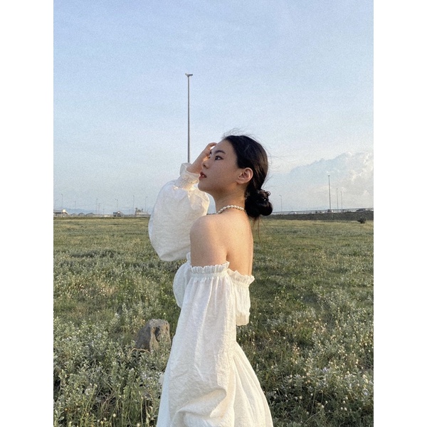 Đầm kiểu bẹt vai palpitate dress