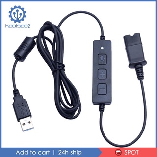 Headset Quick Disconnect Qd Connector to USB Plug for Jabra