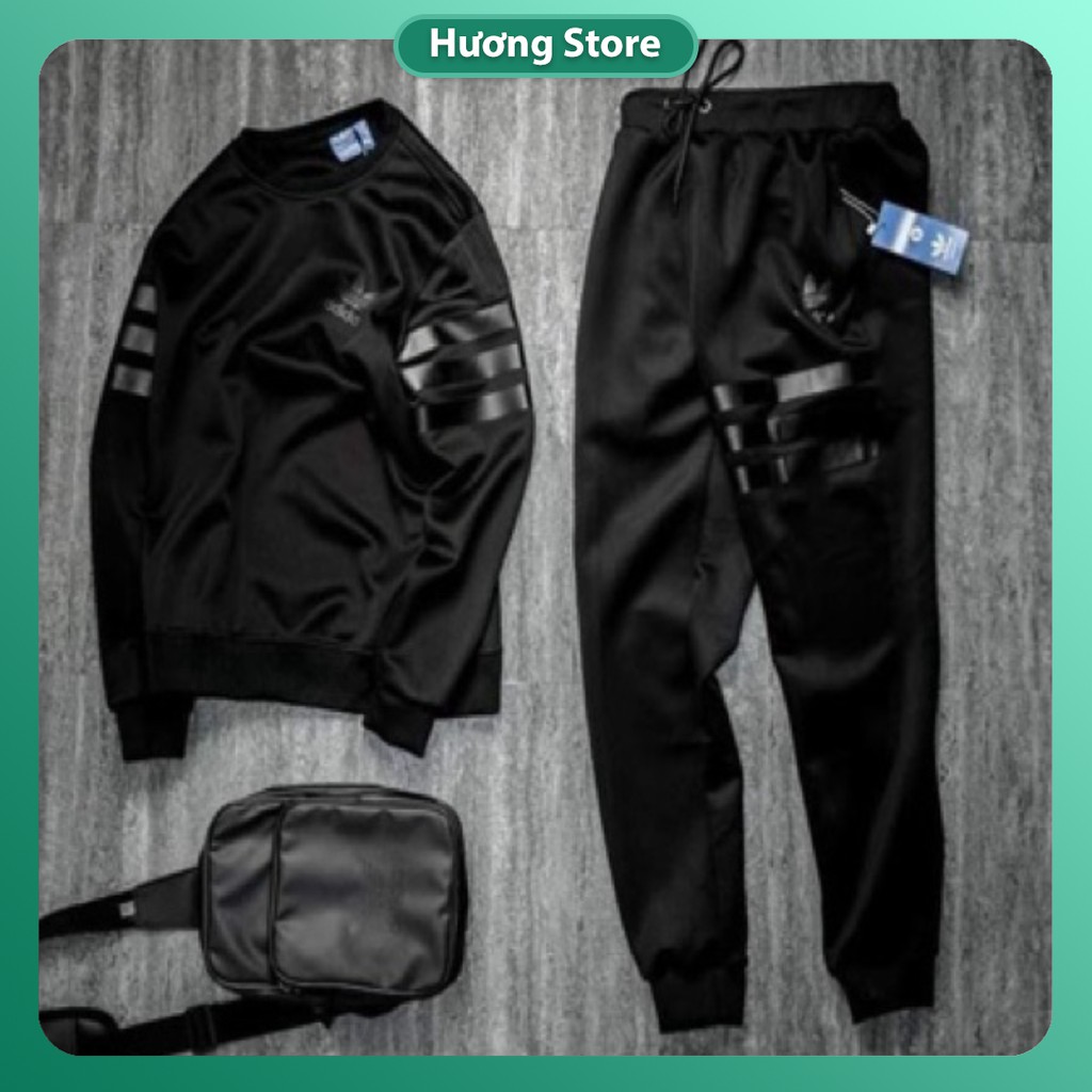 [HOT 2020] BỘ NAM LOGO NGỰC BDD3vạch giặt không xù