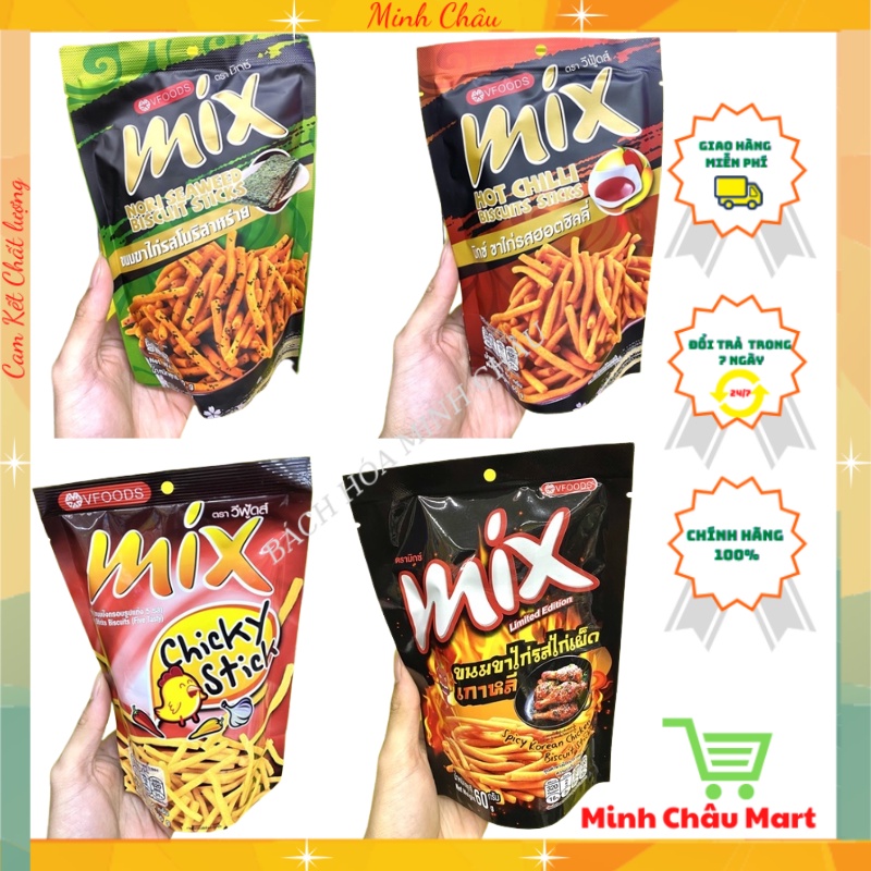 Bim bim tăm Mix Thái Lan gói 60g