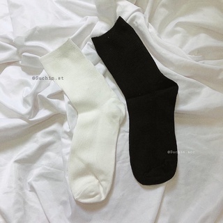 [Mã SKAMLTSM9 giảm 10% đơn 99K] Tất gân trơn T0027 Suchin