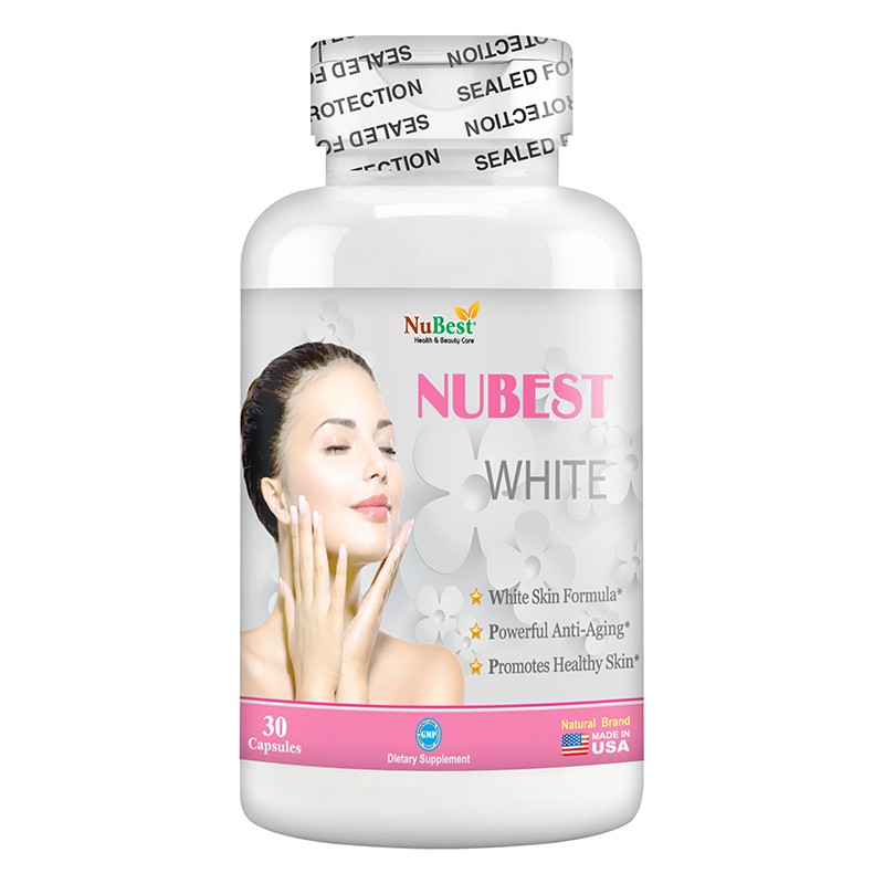 Thực Phẩm Bảo Vệ Sức Khoẻ Hỗ Trợ Sáng Da Của Mỹ NuBest White Hộp 30 Viên
