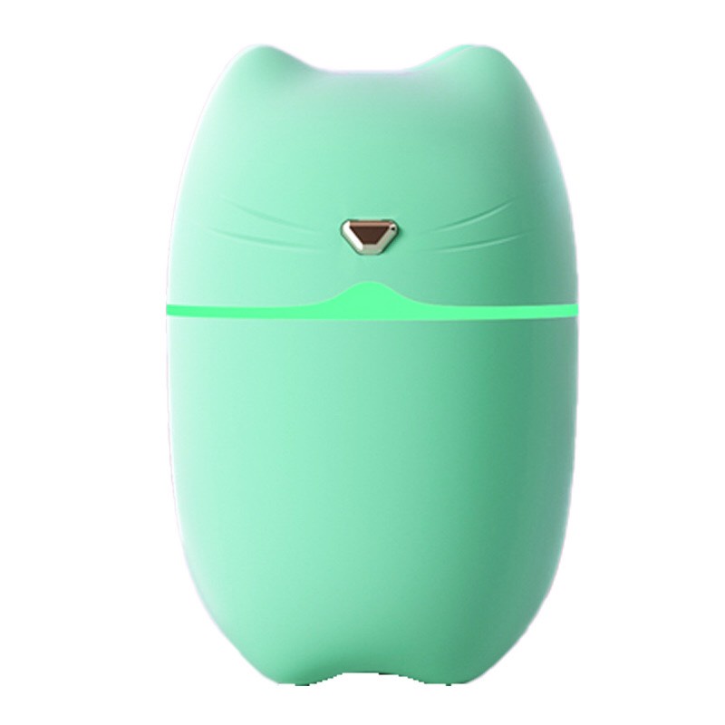 Đèn Xông Tinh Dầu Mini Mèo Humidifier Cho Phòng Ngủ &amp; Trên Ôtô Khuếch Tán Tinh Dầu Phun Sương Tỏa Hương Đuổi Muỗi