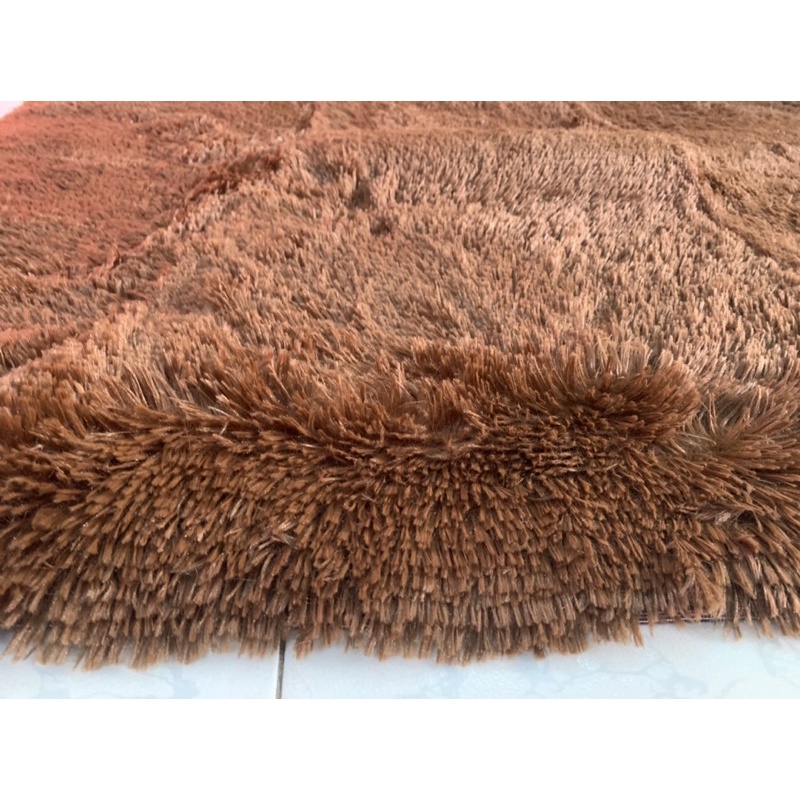 Thảm lông lót nệm - chụp hình - trải sàn-Sàn Nâu socola
