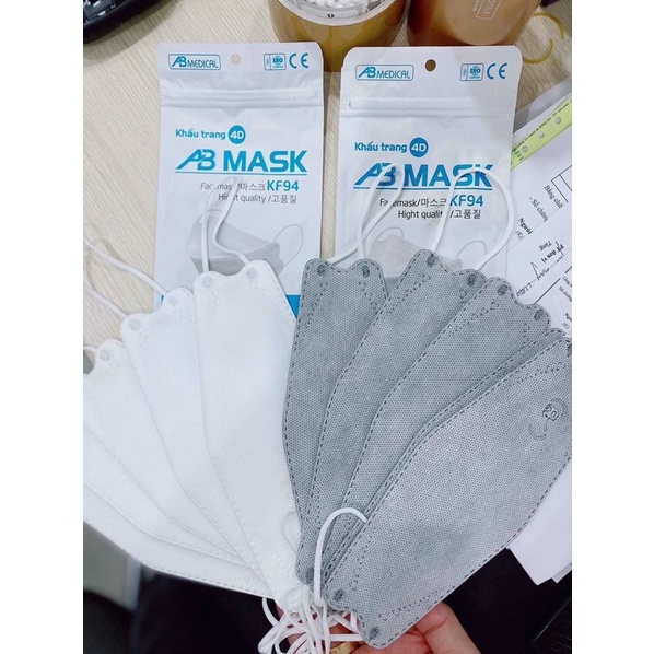 Khẩu trang con cá KF94 AK MASK 4 lớp kháng khuẩn đủ màu