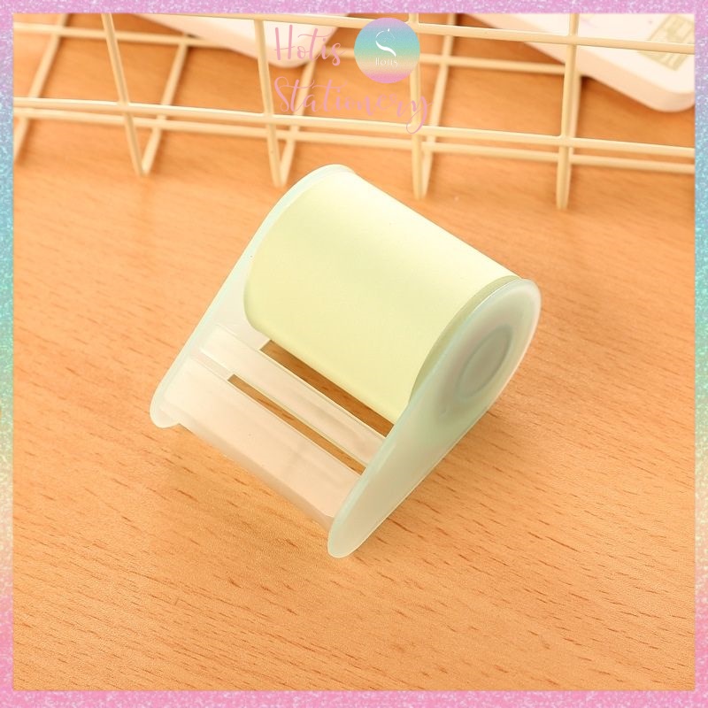[HOTIS] Cuộn giấy ghi chú dài 8m, giấy note có keo dán, kèm dụng cụ cắt tiện lợi, có thể refill giấy