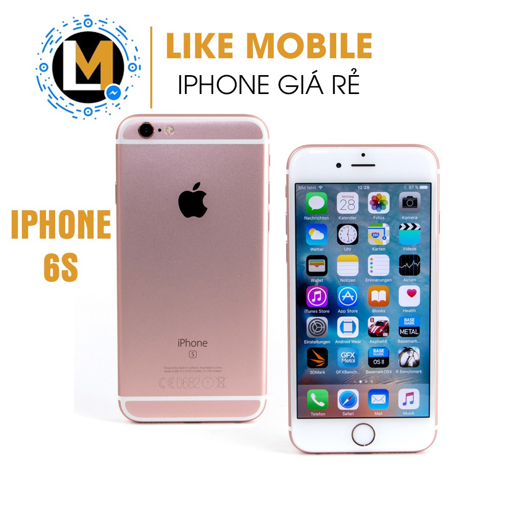 Điện thoại iphone Apple 6s máy cũ đẹp 99% kèm củ cáp sạc Like Mobile