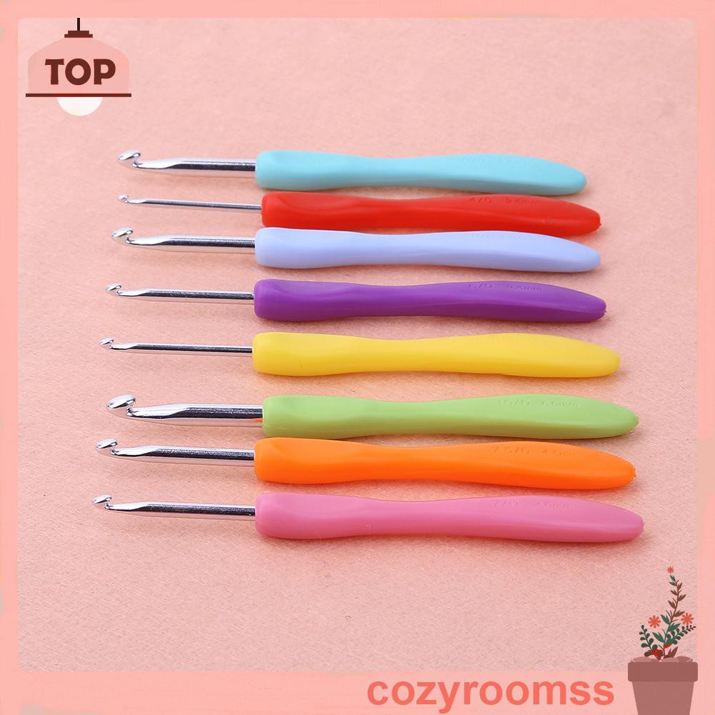 Bộ 8 Cây Móc Đan Len Bằng Nhôm Nhiều Màu Sắc