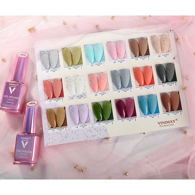 Sơn gel vinimay màu cát 18 lọ mới hot